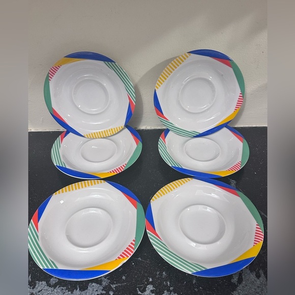 Set of 6 Saucers Harlequin Primary by MIKASA
Discontinued - Picture 1 of 5